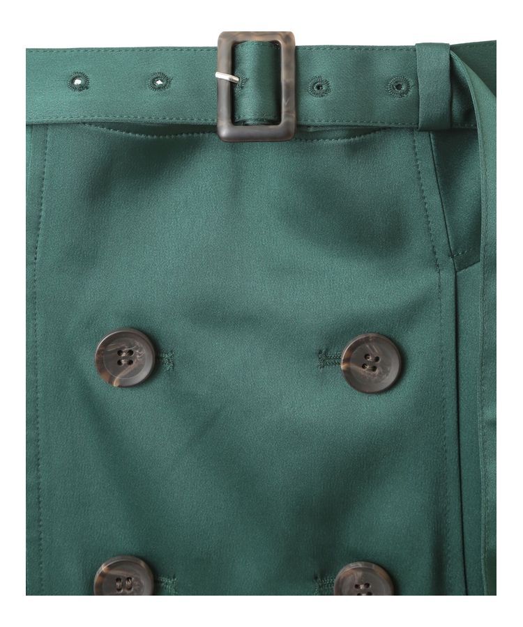 YECCA VECCA「トレンチデザインサテンスカート」|スカート|