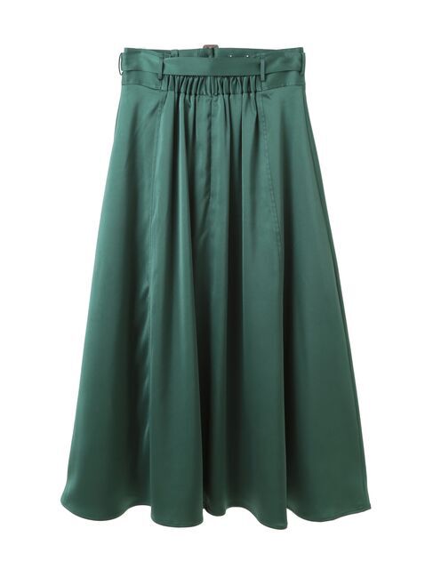YECCA VECCA「トレンチデザインサテンスカート」|スカート|