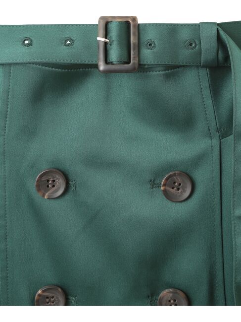 YECCA VECCA「トレンチデザインサテンスカート」|スカート|