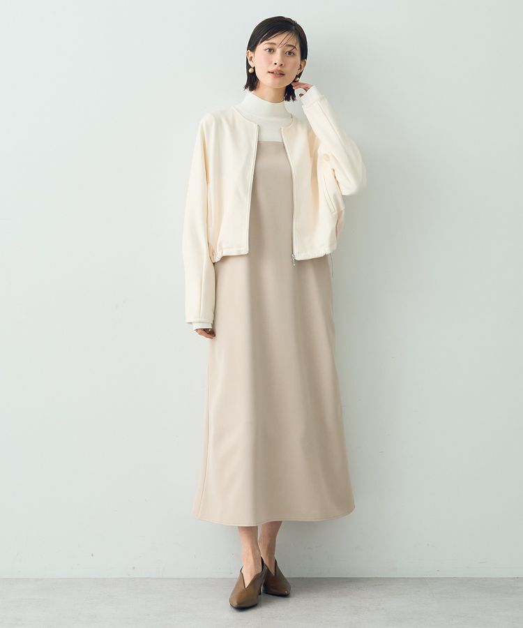 YECCA VECCA「【２点SET】ブルゾンセットキャミワンピース」|ワンピース|Ivory
