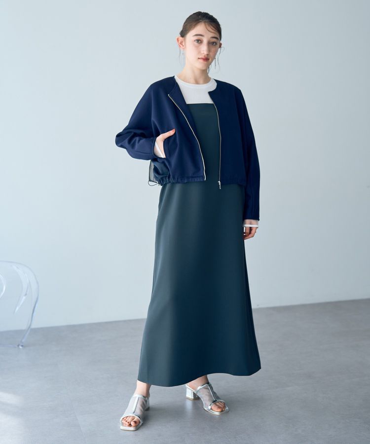 YECCA VECCA「【２点SET】ブルゾンセットキャミワンピース」|ワンピース|