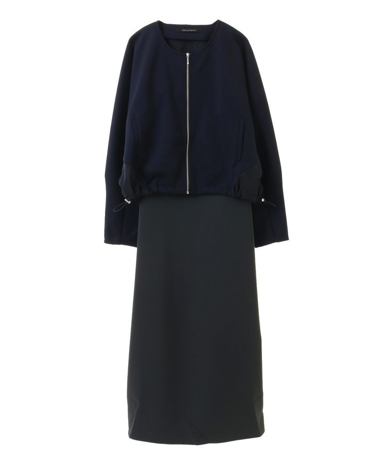 YECCA VECCA「【２点SET】ブルゾンセットキャミワンピース」|ワンピース|