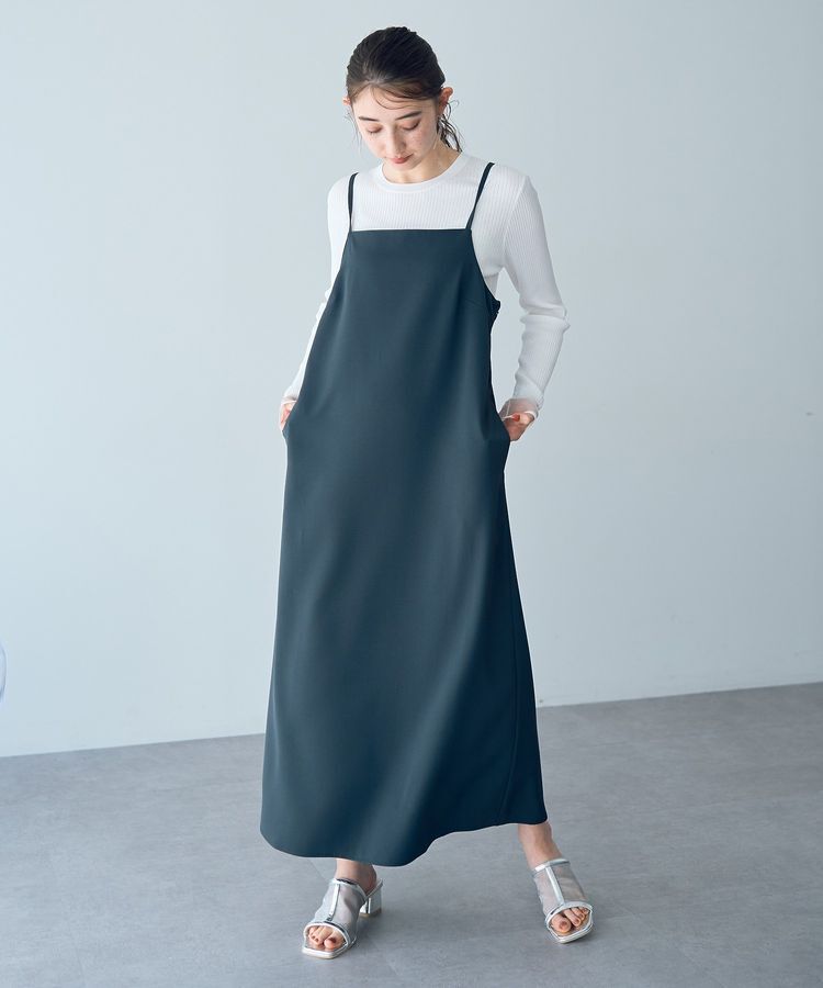 YECCA VECCA「【２点SET】ブルゾンセットキャミワンピース」|ワンピース|