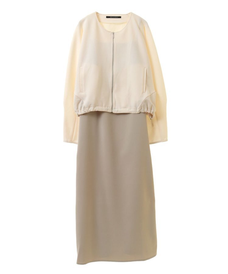 YECCA VECCA「【２点SET】ブルゾンセットキャミワンピース」|ワンピース|