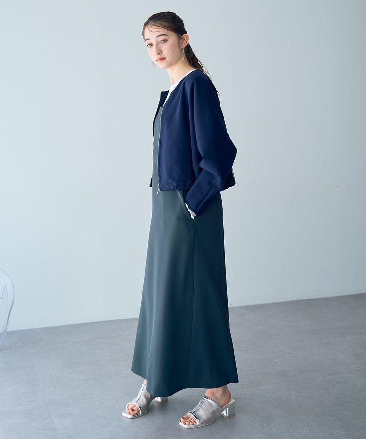 YECCA VECCA「【２点SET】ブルゾンセットキャミワンピース」|ワンピース|