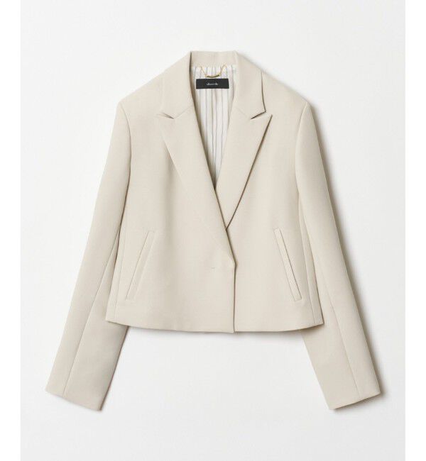 allureville「【セットアップ対応可能】ギャバショートジャケット」|テーラードジャケット|