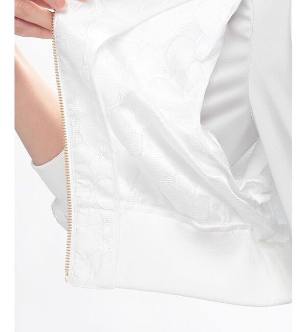 LOULOU WILLOUGHBY「【LOULOU WILLOUGHBY】VIORAジャガードギャザーブルゾン」|ブルゾン・スタジャン|