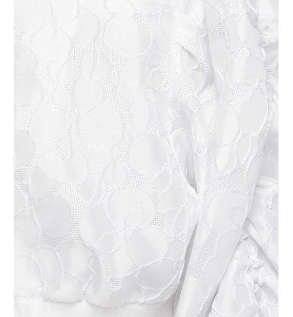 LOULOU WILLOUGHBY「【LOULOU WILLOUGHBY】VIORAジャガードギャザーブルゾン」|ブルゾン・スタジャン|