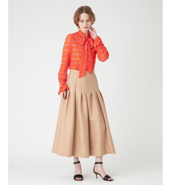 LOULOU WILLOUGHBY「【LOULOU WILLOUGHBY】RATTIレタードボーダーブラウス」|シャツ・ブラウス|