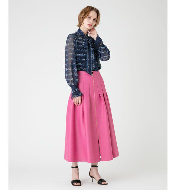 LOULOU WILLOUGHBY「【LOULOU WILLOUGHBY】RATTIレタードボーダーブラウス」|シャツ・ブラウス|