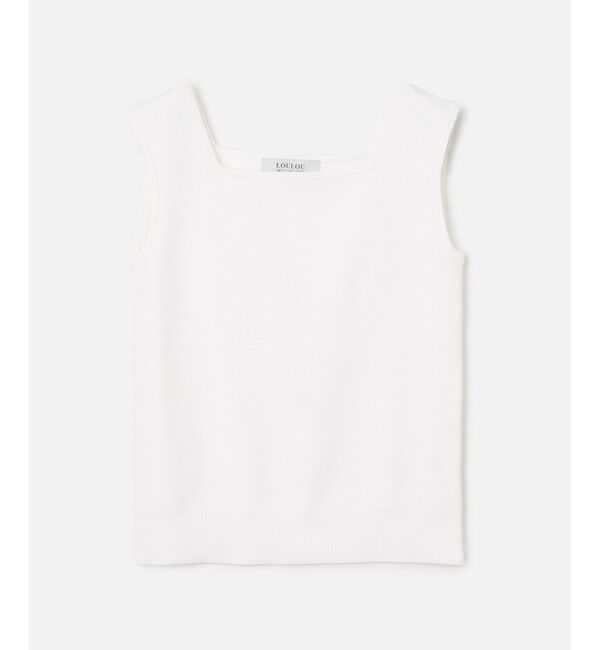 LOULOU WILLOUGHBY「◇【LOULOU WILLOUGHBY】スクエアタンク」|タンクトップ|オフホワイト