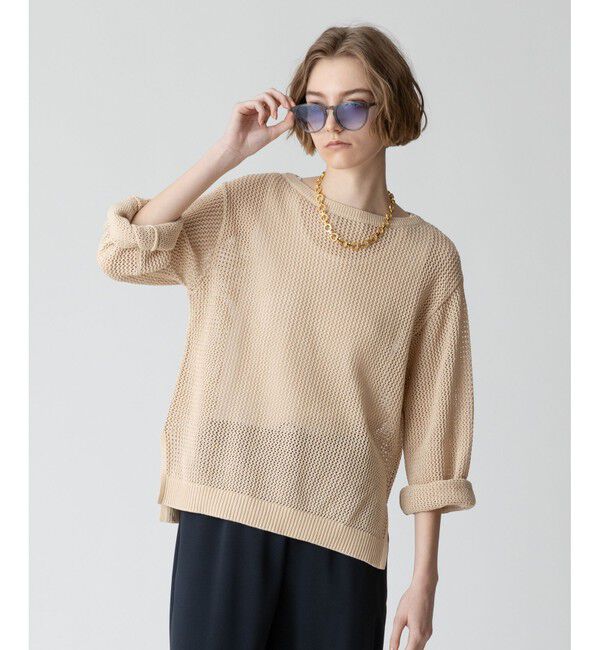 allureville「コードメッシュプルオーバー」|ニット・セーター|