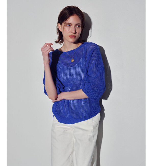 allureville「コードメッシュプルオーバー」|ニット・セーター|