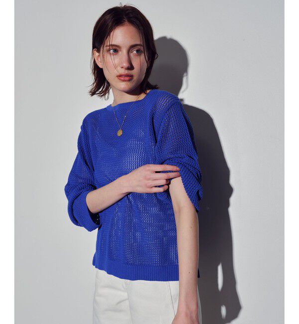 allureville「コードメッシュプルオーバー」|ニット・セーター|