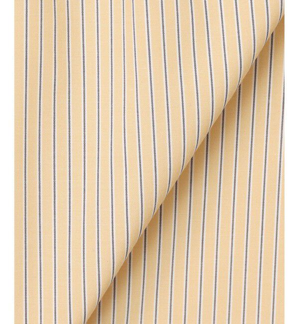 allureville「【セットアップ対応可能】ストライプスタンドフリルブラウス」|シャツ・ブラウス|