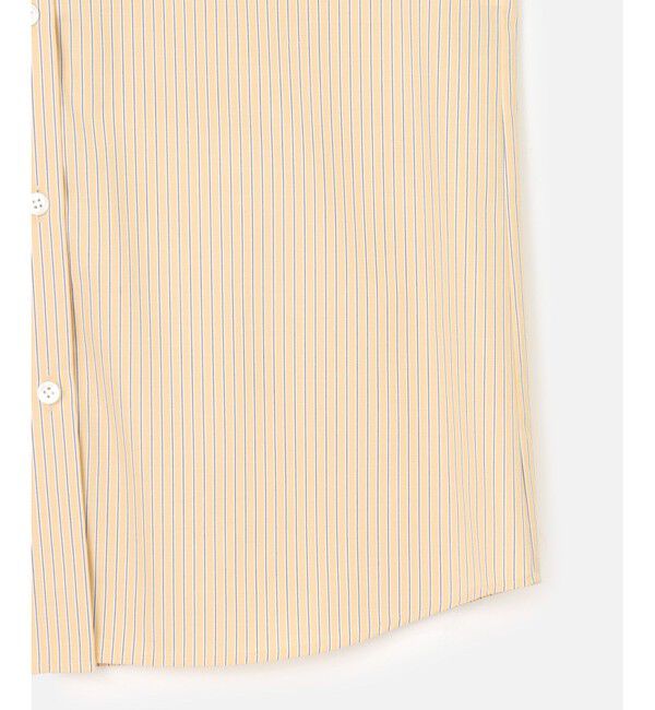 allureville「【セットアップ対応可能】ストライプスタンドフリルブラウス」|シャツ・ブラウス|