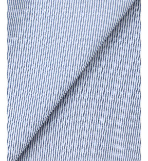 allureville「【セットアップ対応可能】ストライプスタンドフリルブラウス」|シャツ・ブラウス|