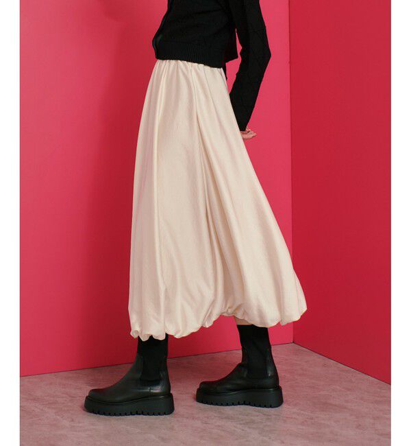 LOULOU WILLOUGHBY「【LOULOU WILLOUGHBY】チンツサテンバルーンスカート」|スカート|