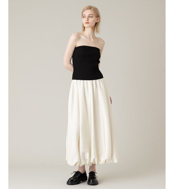 LOULOU WILLOUGHBY「【LOULOU WILLOUGHBY】チンツサテンバルーンスカート」|スカート|