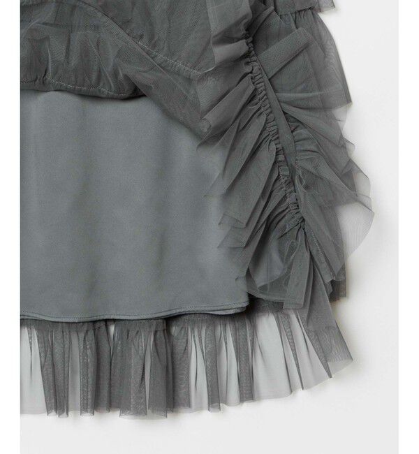 LOULOU WILLOUGHBY「【LOULOU WILLOUGHBY】ティアードチュールスカート」|スカート|