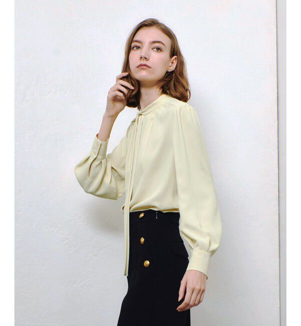 allureville「ジョーゼットボウタイブラウス」|シャツ・ブラウス|