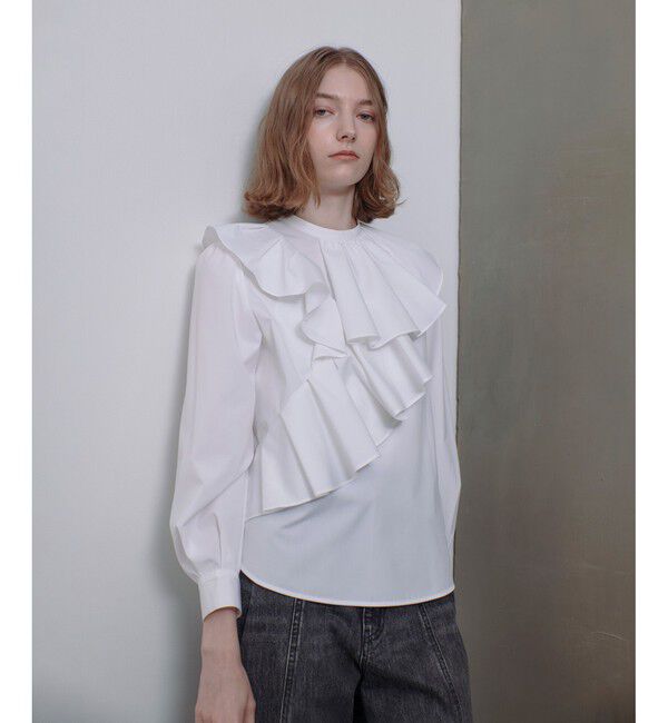 allureville「アシメラッフルブラウス」|シャツ・ブラウス|