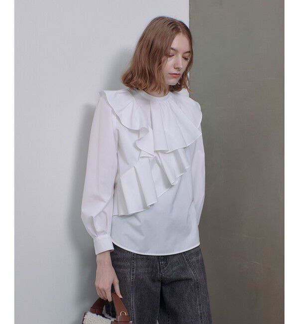 allureville「アシメラッフルブラウス」|シャツ・ブラウス|