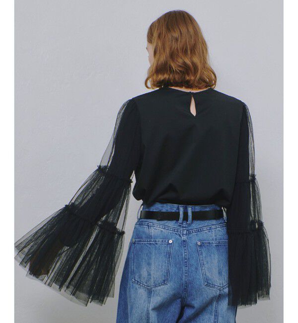 allureville「ティアードスリーブチュールブラウス」|シャツ・ブラウス|