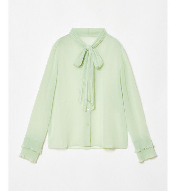 LOULOU WILLOUGHBY「【LOULOU WILLOUGHBY】プリーツリボンブラウス」|シャツ・ブラウス|