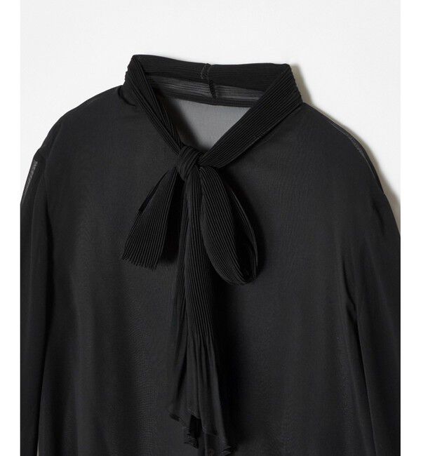 LOULOU WILLOUGHBY「【LOULOU WILLOUGHBY】プリーツリボンブラウス」|シャツ・ブラウス|