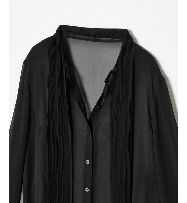 LOULOU WILLOUGHBY「【LOULOU WILLOUGHBY】プリーツリボンブラウス」|シャツ・ブラウス|