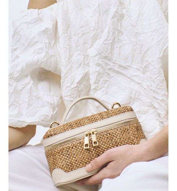 allureville「ラフィアコスメハンドバッグ」|ショルダー・メッセンジャー|