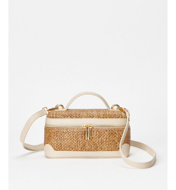 allureville「ラフィアコスメハンドバッグ」|ショルダー・メッセンジャー|