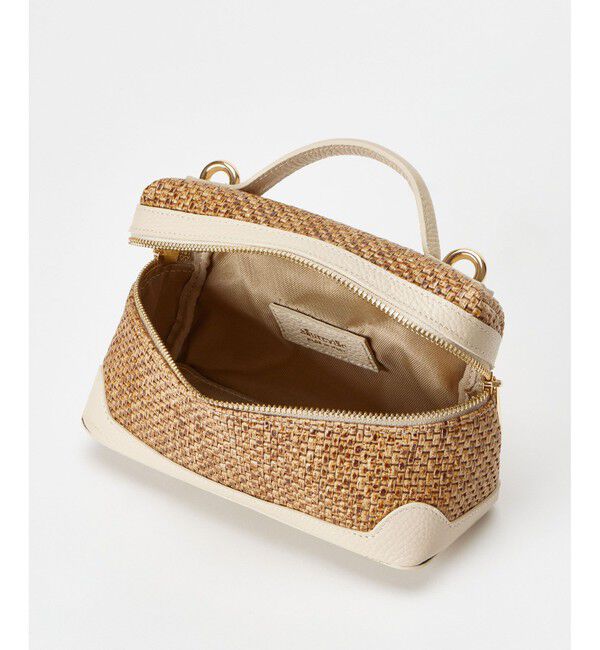 allureville「ラフィアコスメハンドバッグ」|ショルダー・メッセンジャー|