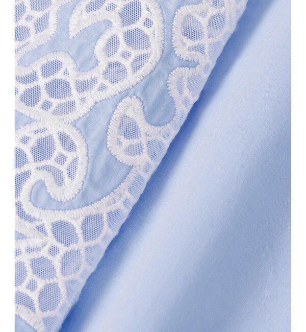 allureville「サイドエンブロイダリーシャツブラウス」|シャツ・ブラウス|