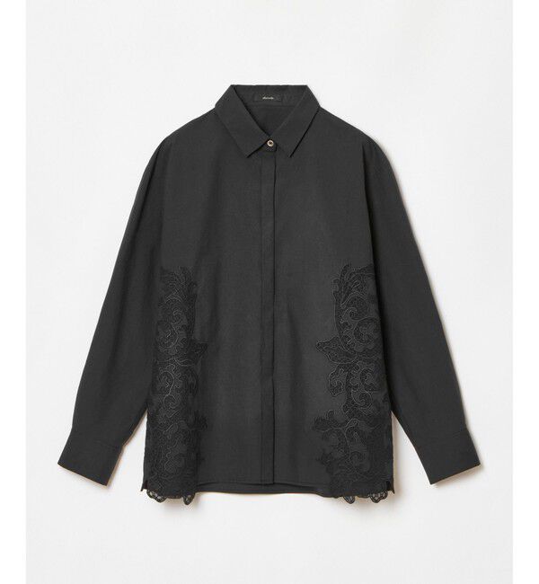 allureville「サイドエンブロイダリーシャツブラウス」|シャツ・ブラウス|