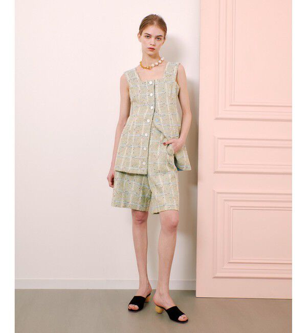 LOULOU WILLOUGHBY「【LOULOU WILLOUGHBY】LINTONツイードハーフパンツ」|その他|