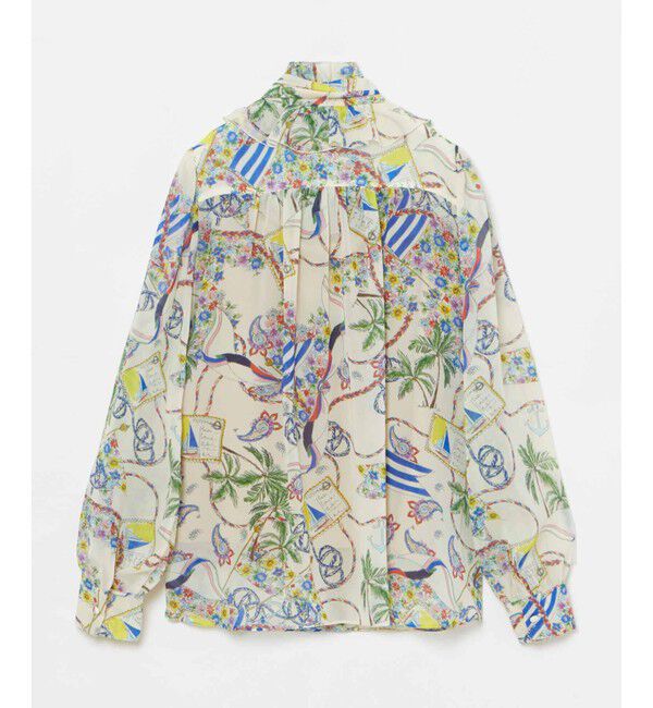 LOULOU WILLOUGHBY「【LOULOU WILLOUGHBY】アーカイブフリルリボンブラウス」|シャツ・ブラウス|