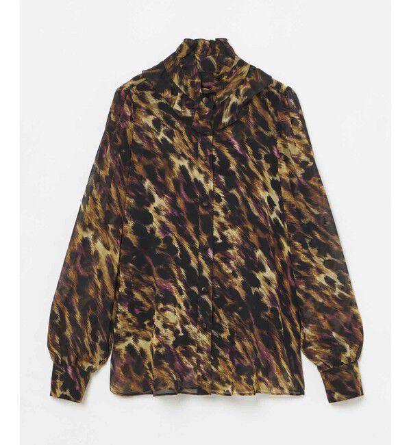 LOULOU WILLOUGHBY「【LOULOU WILLOUGHBY】アーカイブフリルリボンブラウス」|シャツ・ブラウス|