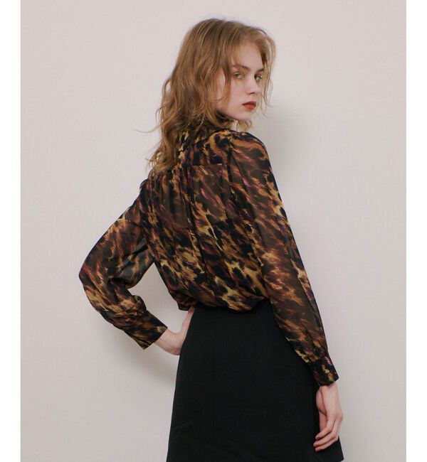 LOULOU WILLOUGHBY「【LOULOU WILLOUGHBY】アーカイブフリルリボンブラウス」|シャツ・ブラウス|