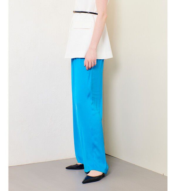 allureville「クレールサテンイージーパンツ」|チノ|