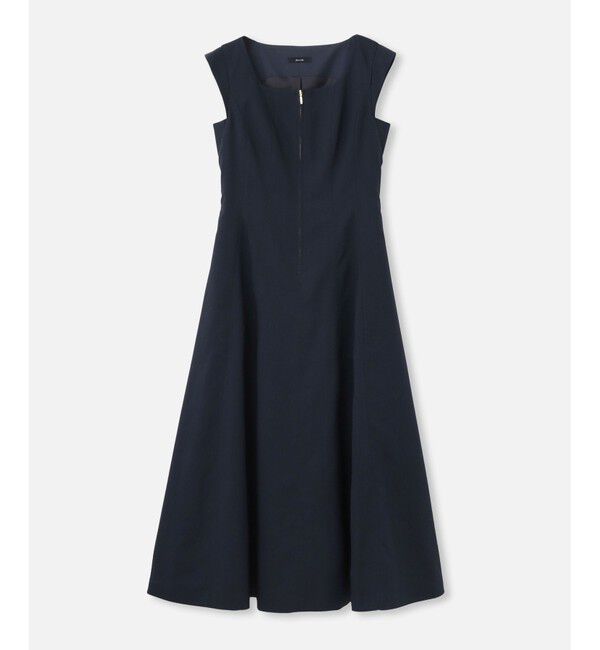 allureville「テトリネンラインワンピース」|ワンピース|ネイビー