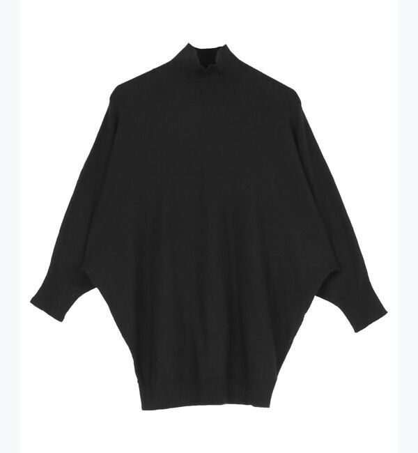 ur's「【星玲奈さんコラボアイテム】ハイネックドルマンスリーブニット」|ニット・セーター|ブラック