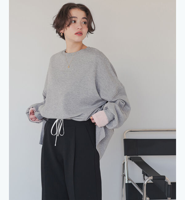 titivate「ルーズシルエットカットソープルオーバー」|Tシャツ・カットソー|杢グレー