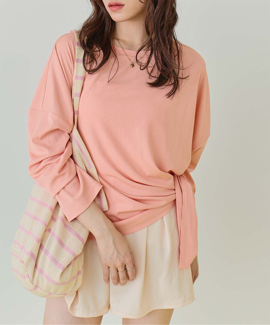 SEA DRESS「サイドスリットトップス/ラッシュガード」|ビキニトップス|