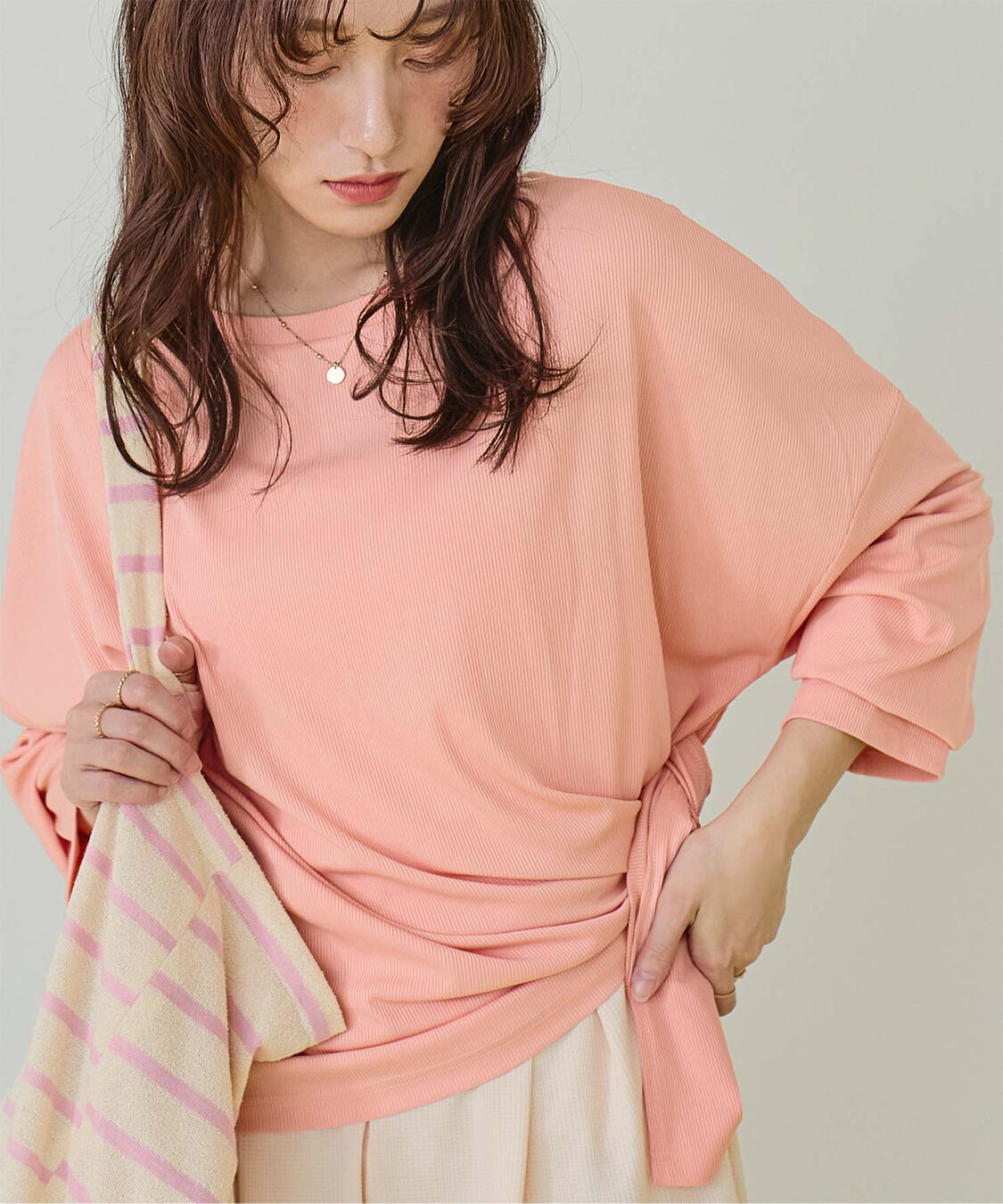 SEA DRESS「サイドスリットトップス/ラッシュガード」|ビキニトップス|