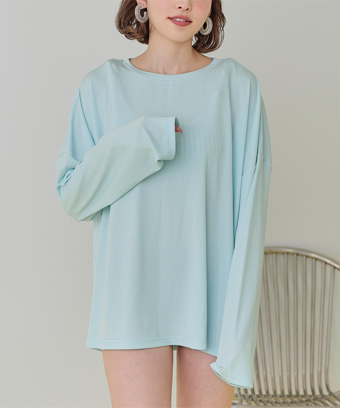 SEA DRESS「サイドスリットトップス/ラッシュガード」|ビキニトップス|