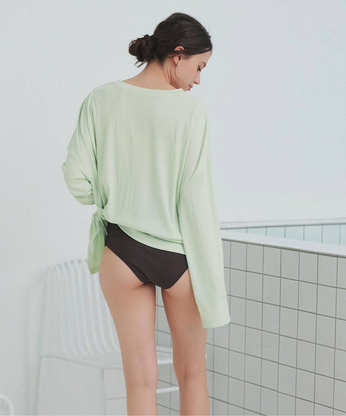 SEA DRESS「サイドスリットトップス/ラッシュガード」|ビキニトップス|