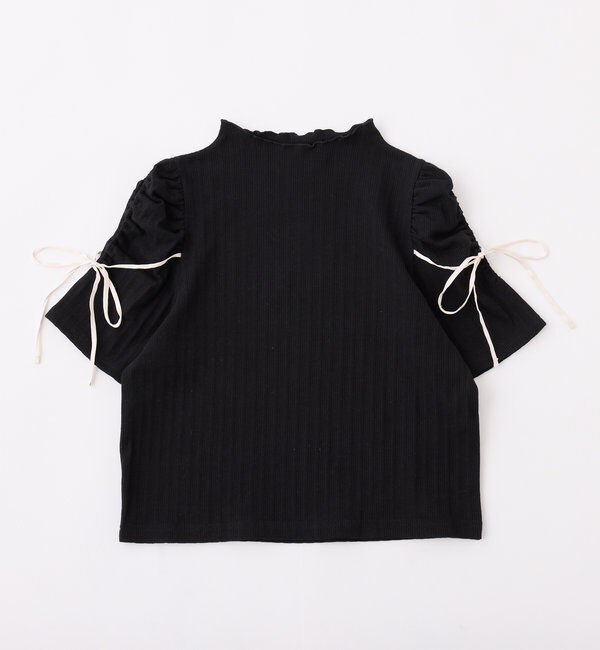  「肩あきリボンテレコトップス」|プルオーバー|