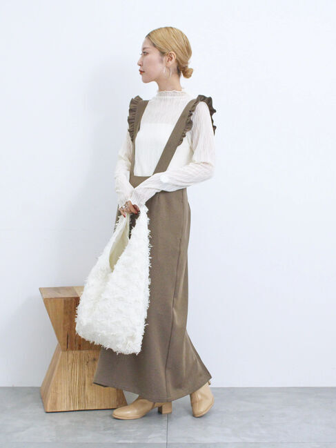 Samansa Mos2 blue「サス付ナロースカート」|スカート|モカ